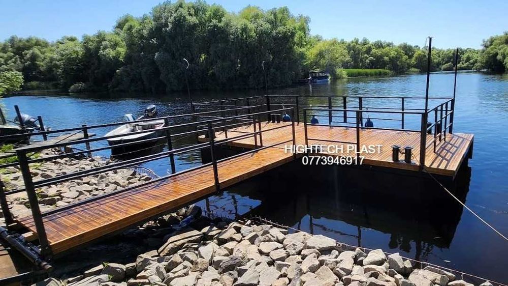 Pontoane plutitoare pescuit barca lac