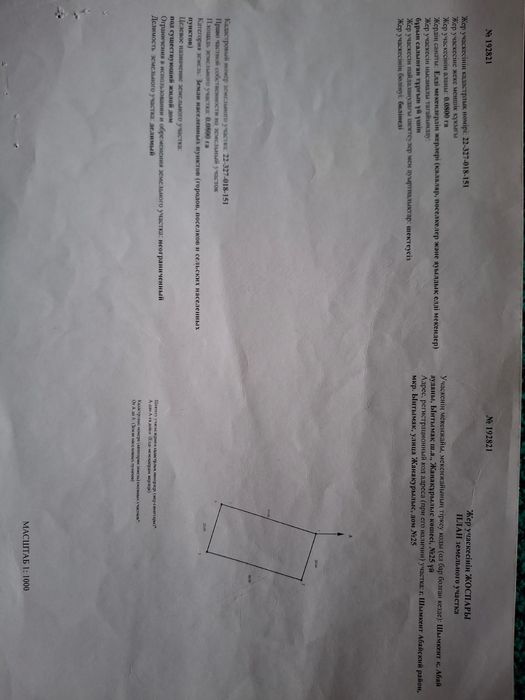 Ынтымақ 2 Жер сатылады