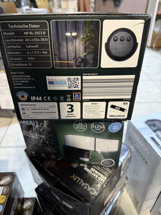 LED прожектор Northpoint с батерии, детектор за движение