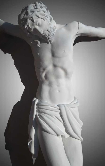 Голяма фигура Господ Исус на кръста скулптура 70 cm