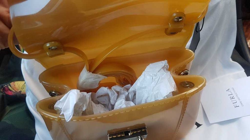 Furla нова лятна ,силиконова,кукленска чанта