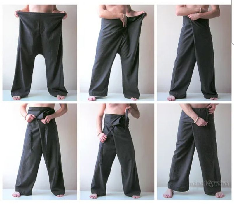 Thai Fisherman Pants панталони за тайландски масаж и йога - 100% памук