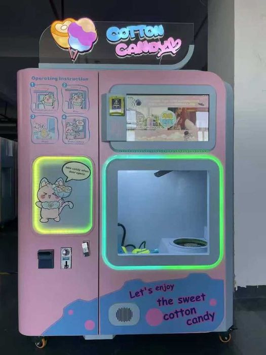 Вендинг Машина за захарен памук на клечка Cotton Candy Pro 64 цвята