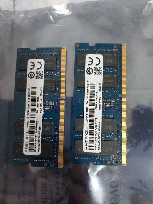 32GB DDR4 2666Mhz CL19 - Ramaxel Micron (SO-DIMM - за лаптоп)