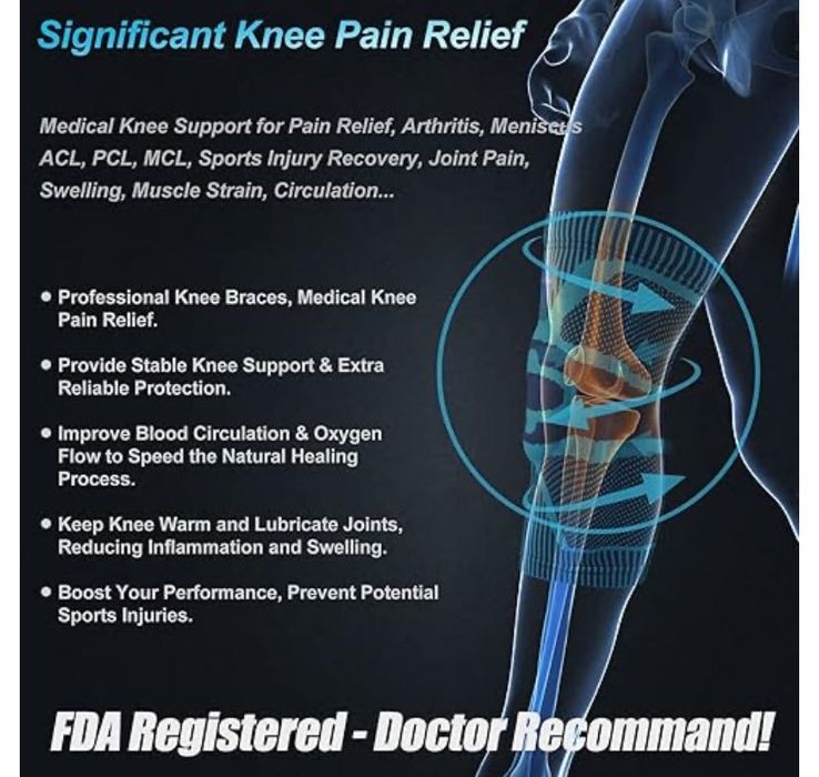 Наколенка NEENCA с пателарен гел и стабилизатори