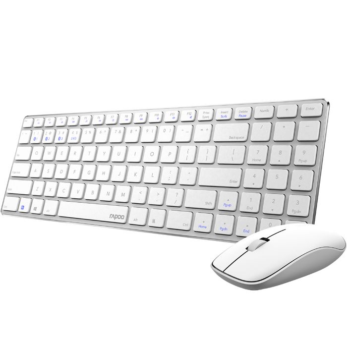 Комплект беспроводной Rapoo 9300M White