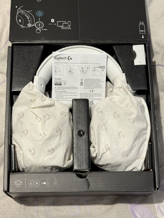 Бели Слушалки Logitech PRO X2 LIGHTSPEED
