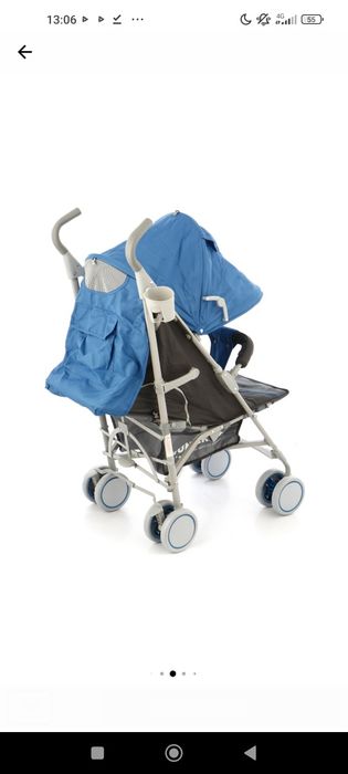 Cărucior sport tip umbrela , reglabil ,cadru metalic.