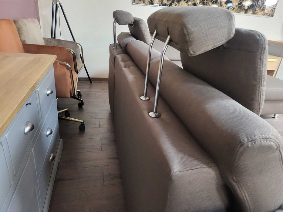 ПРОМОЦИЯ!!!Светло кафяв ъглов диван от плат