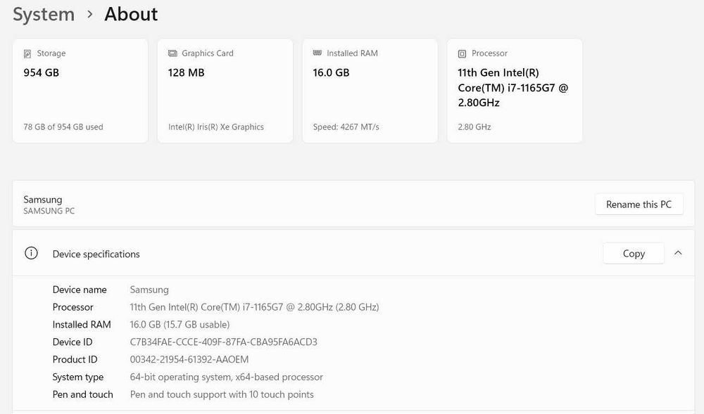 Samsung Galaxy Book2 Pro 360 15" (модель NP950QED-KA4CA)