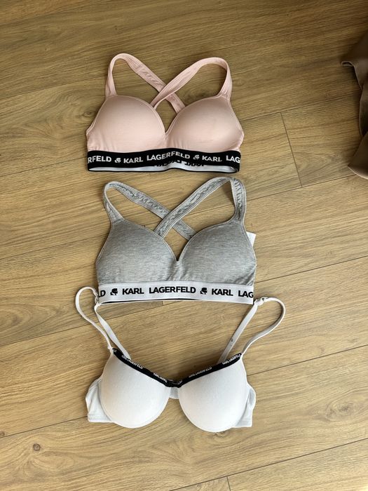 ОРИГИНАЛНИ! Сутиен / бюстие на Karl Lagerfeld 3 броя размер XS / S