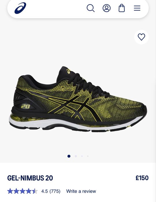 Маратонки ASICS GEL NIMBUS 20. Номер 44