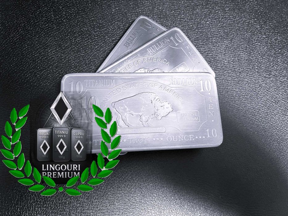 Moneda Monede | Lingouri Titaniu Titanium | Biblo Buffalo USA 10oz/311g .999 *19%sub.EURODATA