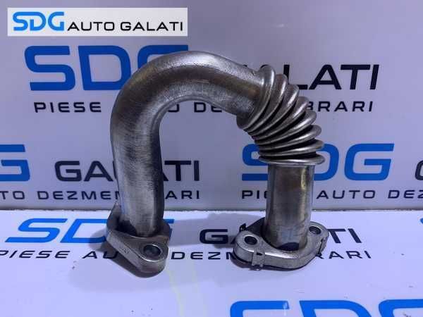 Teava Conducta Racord EGR Racitor Gaze Audi Q3 2.0 TDI CFFA CFFB CFGC CFGD CLLB CLJA 2012 - 2014 Cod 03P131521B [D0360]