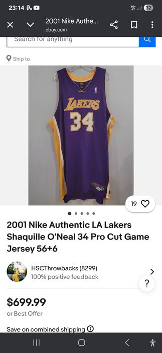 Jersey lakers 34 Shaq