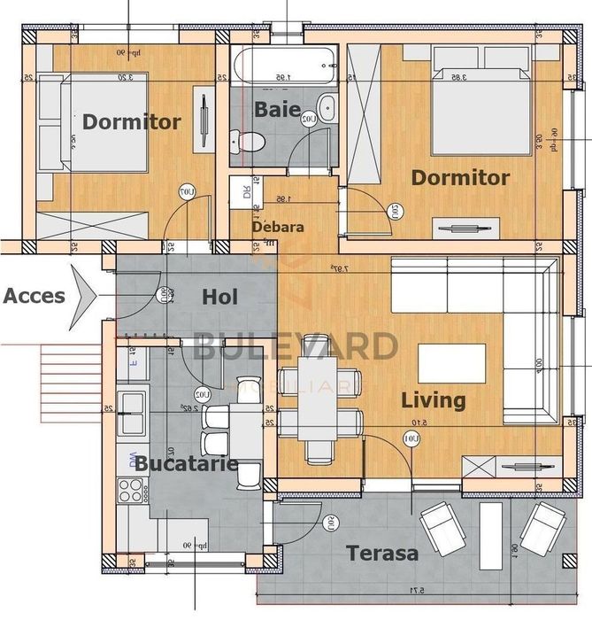 Comision 0! Apartament 3 camere decomandate, la cheie, in imobil tip v