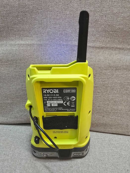 Radio șantier RYOBI CDR180 One plus cu baterie ryobi one plus 18v