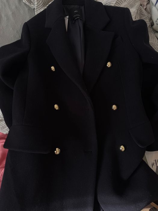 Вълнено палто ZARA MANGO XS-S размер