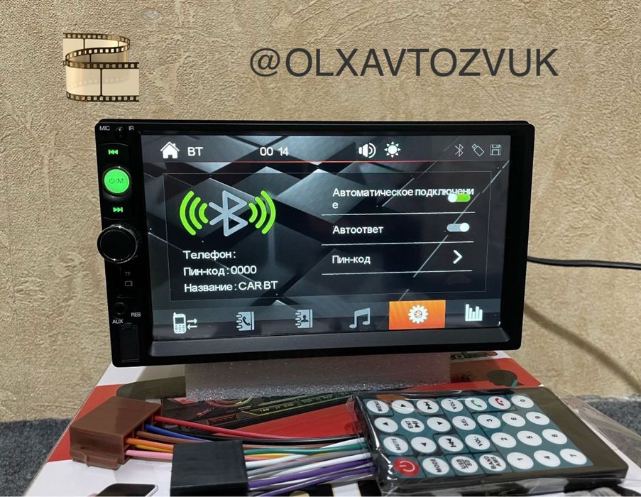 pioneer mafon manitor universal 7dyum Blutus Usb aux rado sensor ekran