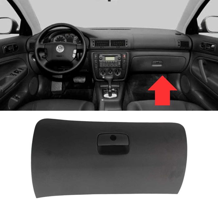 Капак на жабка на VW Passat B5 B5.5 Skoda Superb I B5 3B1857122B Черен