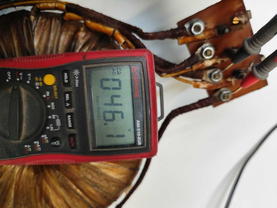 Transformator toroidal industrial 2,5 kVA – 2×46 V / 27 A + 2×12 V aux