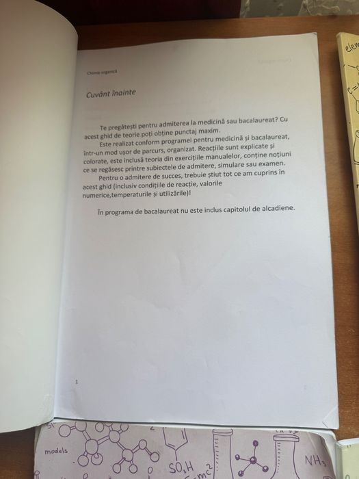 Carti admitere medicină-chimie organica