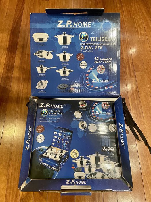 Комплект съдове за готвене Z.P. HOME от 17 части гр. София Лозенец • OLX.bg