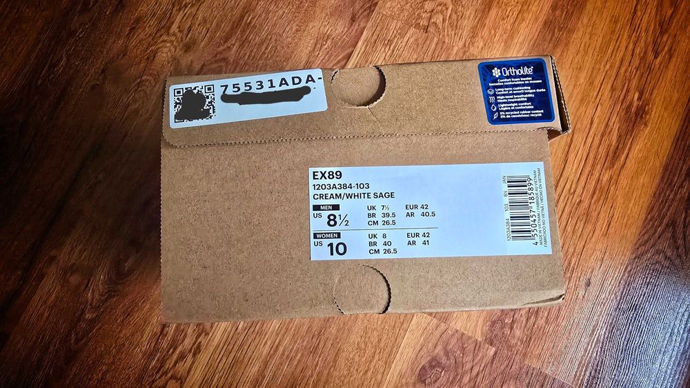 Маратонки ASICS EX89 Cream/White Sage EU42