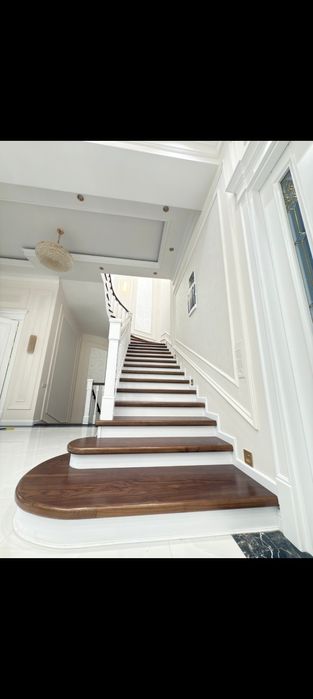 Обшивка лестница. Yogʻochdan Zinapoyalar