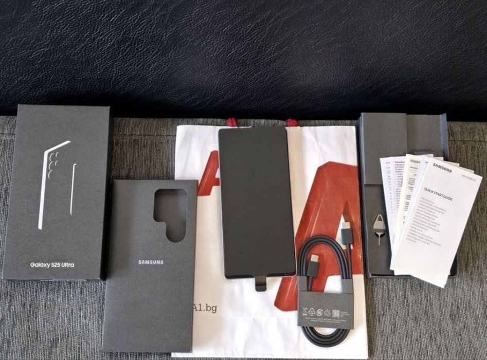 КАТО НОВ 256GB Samsung S25 Ultra Гаранция A1 2027г. BLACK | Черен