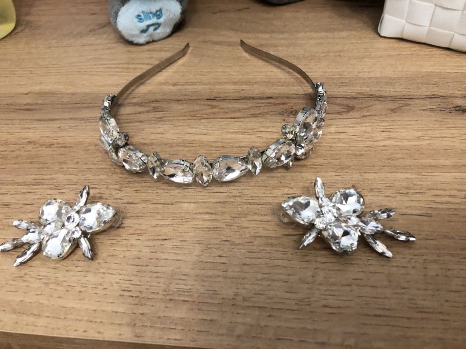 Официална диадема с камани(тиара) + обици