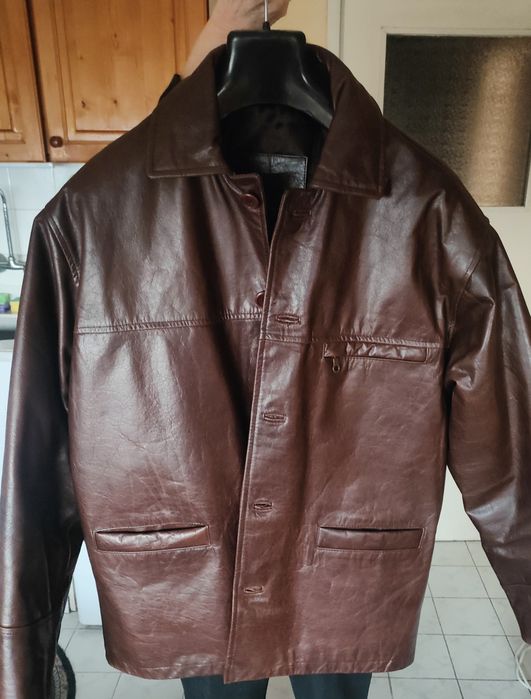Мъжко кожено яке, чисто ново