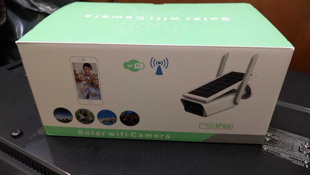 Соларна безжична WIFI IP камера  1080P  2 антени Водоустойчива система