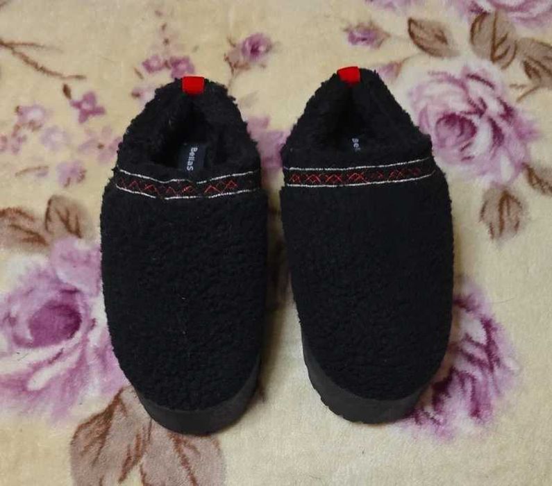 Papuci blana cu platforma