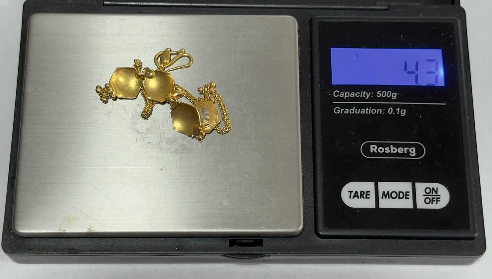 Златна гривна 22карата 4.3грама