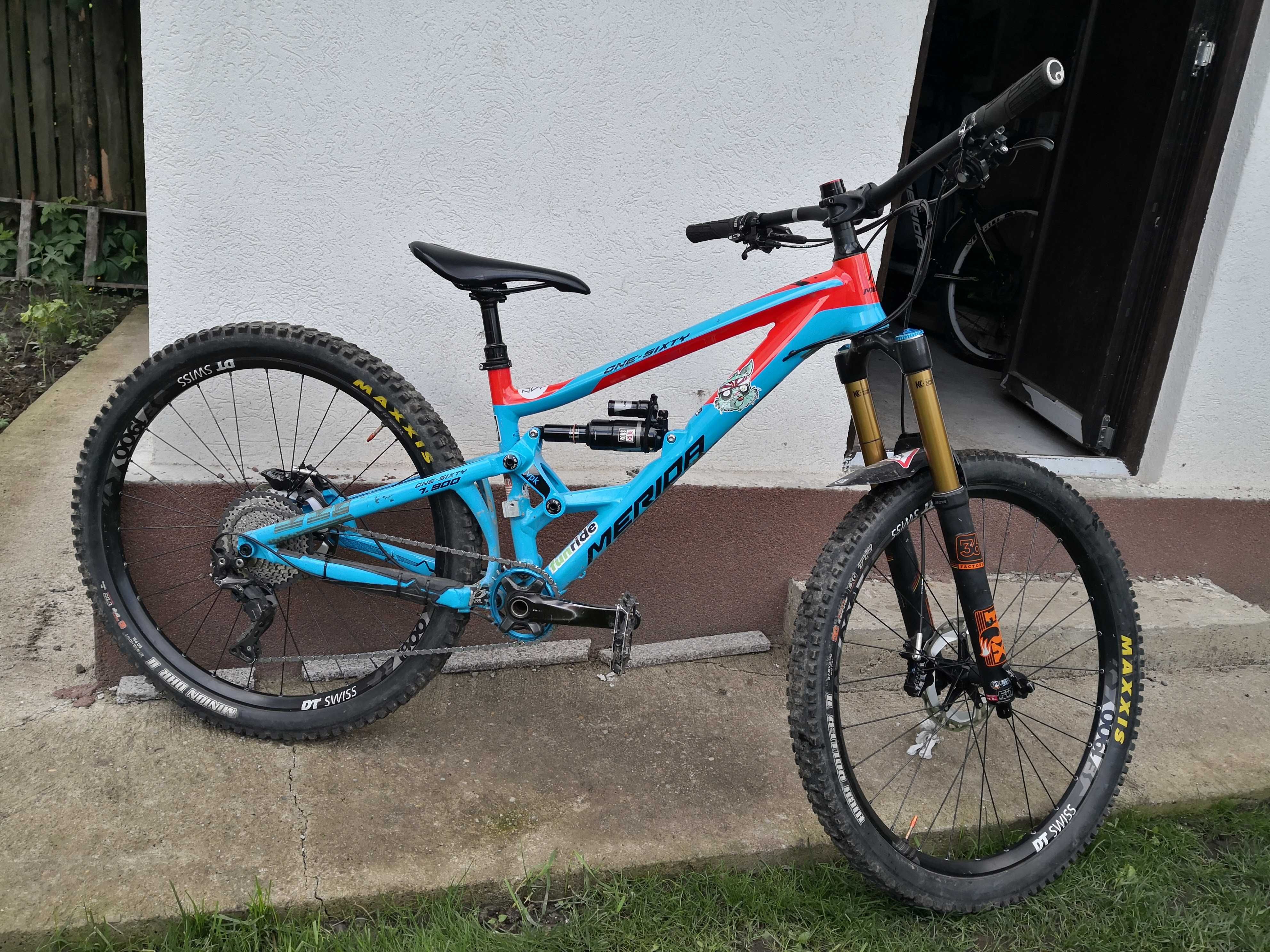 Vand bicicleta full suspension merida one sixty 7900 Sinaia OLX.ro