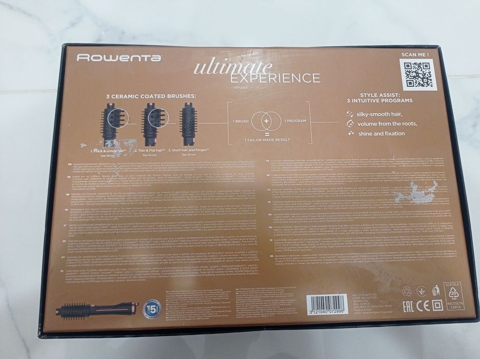 Четка за коса със сешоар Rowenta Ultimate Experience
