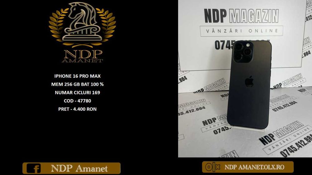 NDP Amanet NON-STOP Bld.Iuliu Maniu 69 IPHONE 16 PRO MAX (47780)