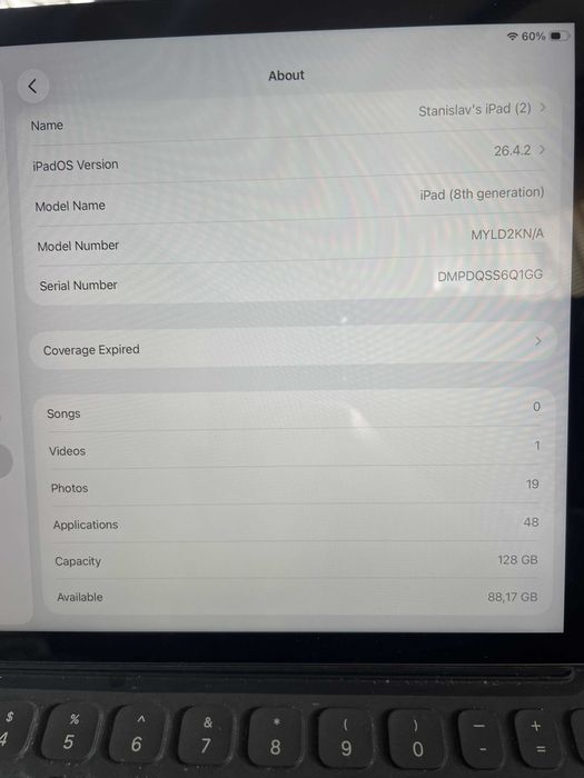 iPad 8th gen 128GB