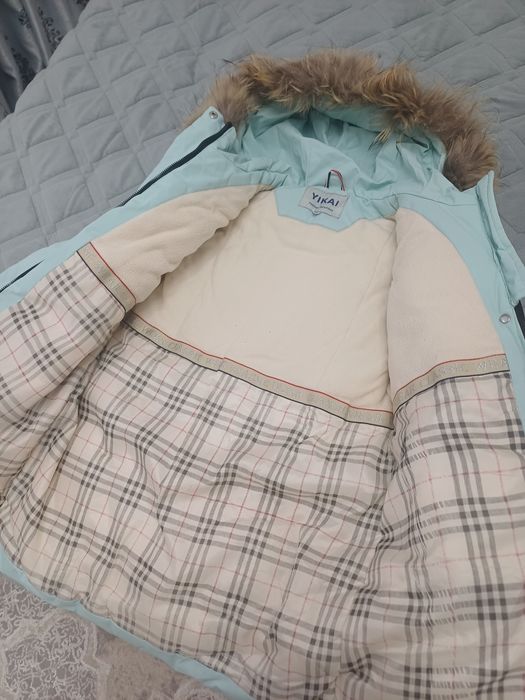 Куртка на девочку 6-9 лет зима брюки утеплённые