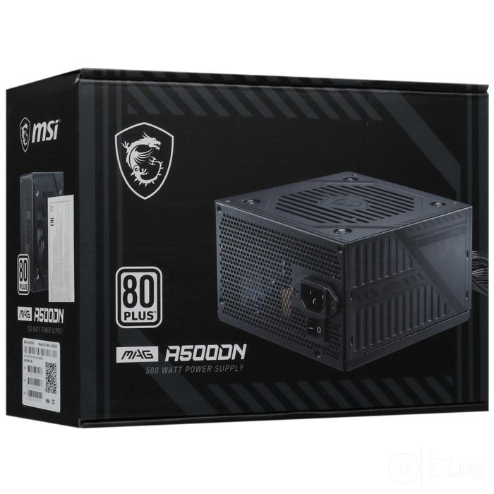 - Блок питания MSI MAG A500DN 500W (80 PLUS Standard)
