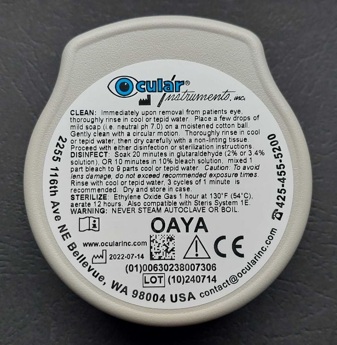 [CA NOUĂ] Lentila Capsulotomie Laser Nd YAG Ocular Instruments USA