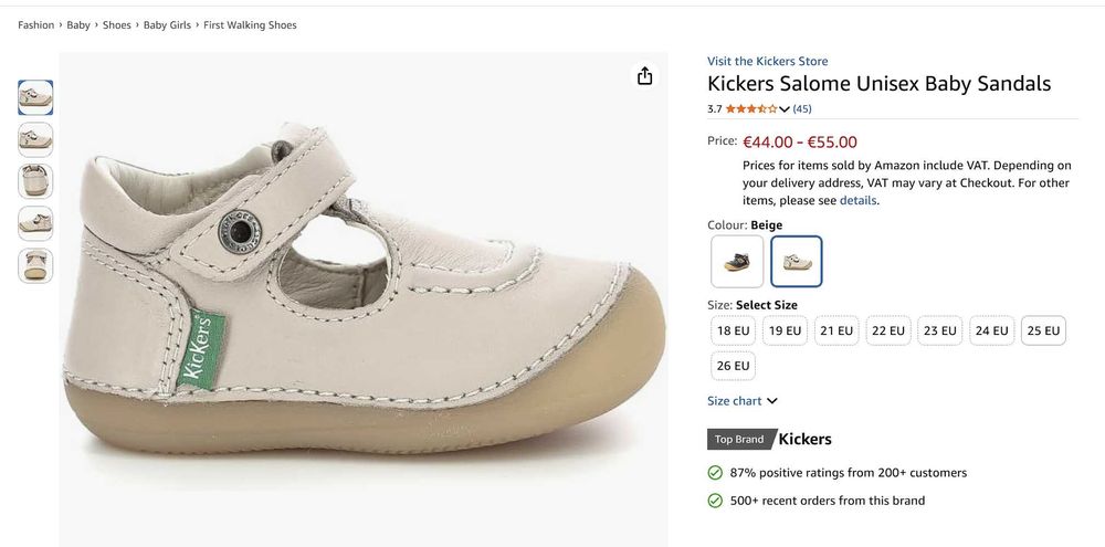 Детски обувки Kickers №20