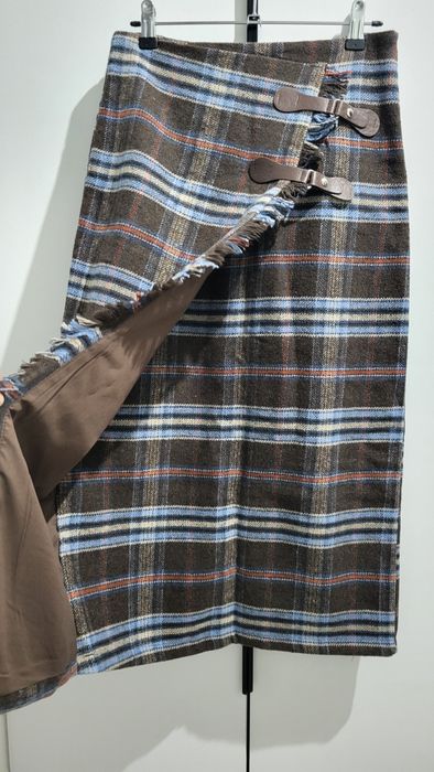 Юбка тёплая в клетку