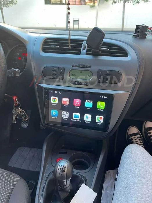 Seat Leon 2 - 9" Мултимедия Android 14 Сеат Леон 2 Навигация Андроид