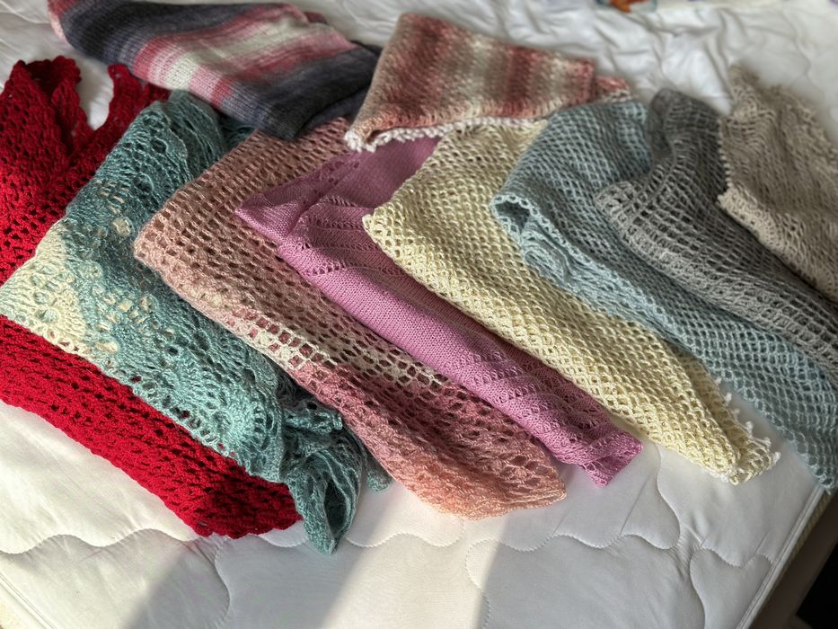 Шаль ручной работы