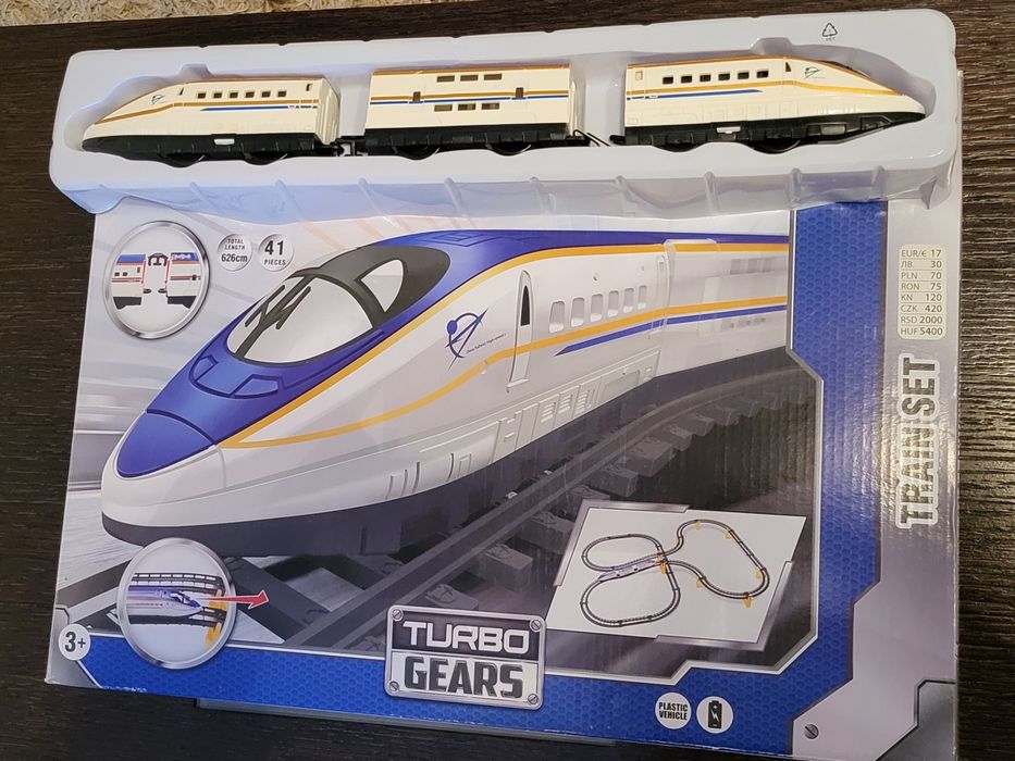 Влакче играчка с релси