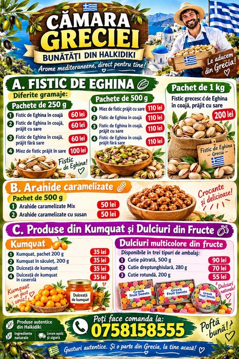 Cămara Greciei- produse din Halkidiki,
