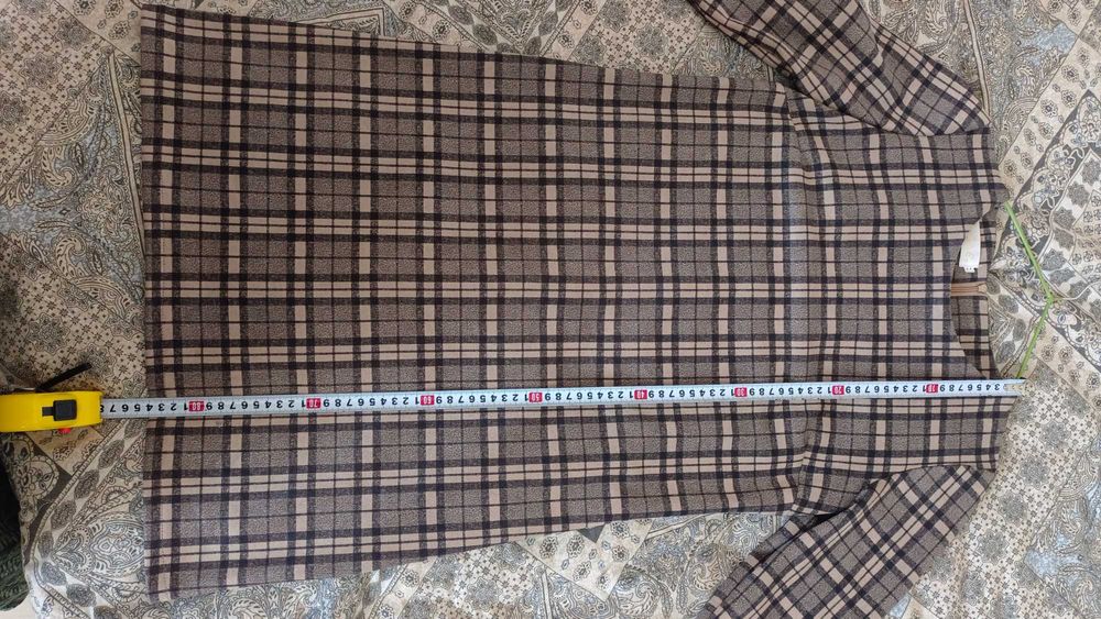 Платье в клетку (размер 44)