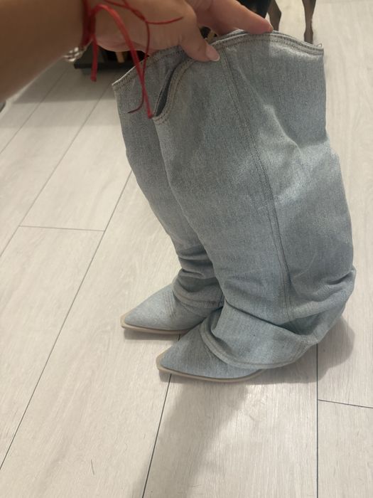 Дънкови каубойски ботуши